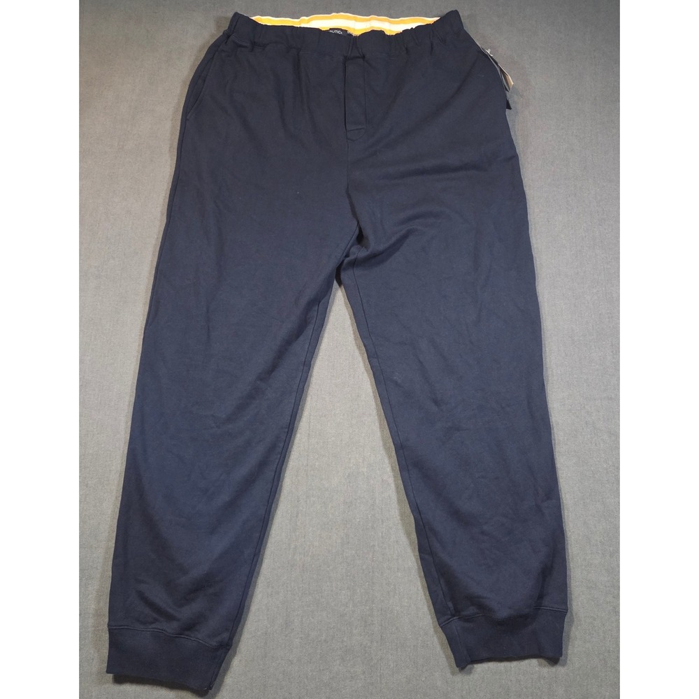 Nautica Sweatpants Mens XXL Navy Blue Cotton French Terry Joggers K18232